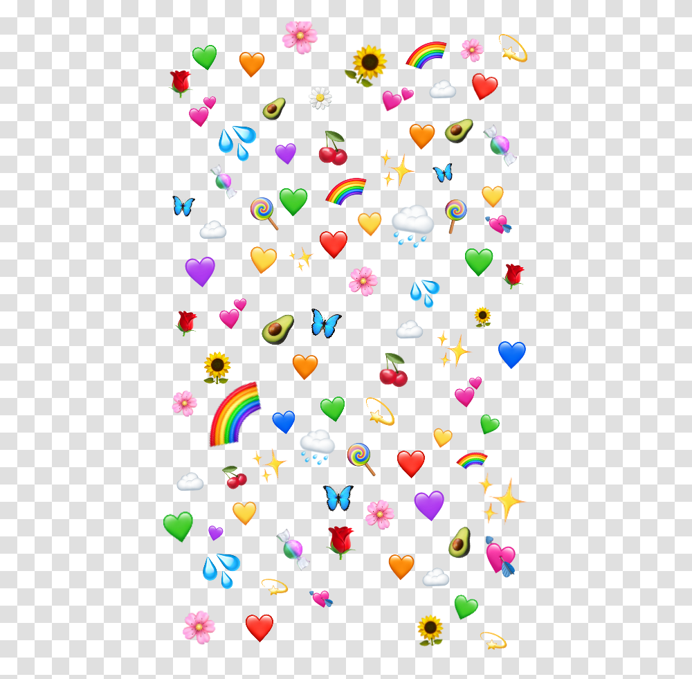 Heart Wholesome Emojis Emojiheart Hearts Stars Cute Emoji Lock Screens, Confetti, Paper, Christmas Tree, Ornament Transparent Png