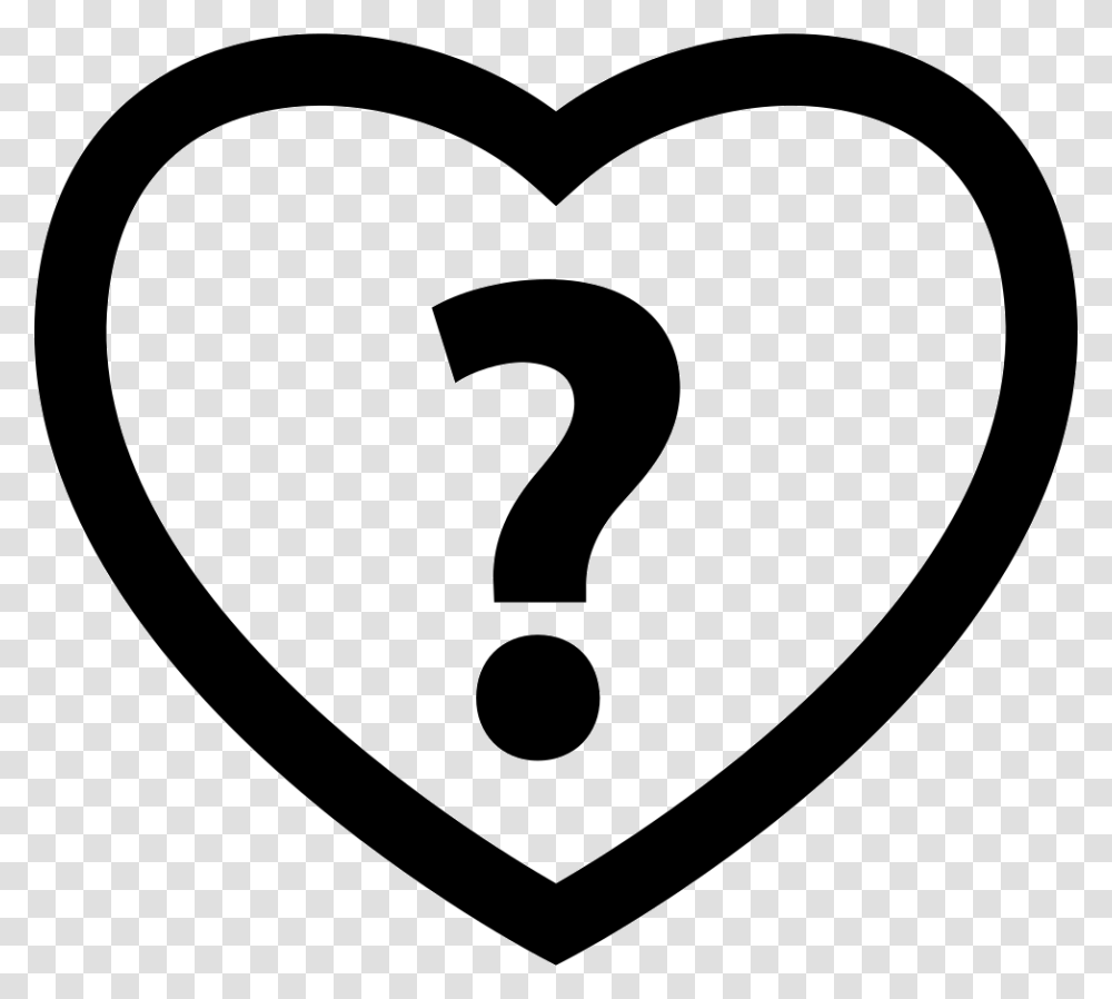 Heart With A Question Mark, Number, Rug Transparent Png
