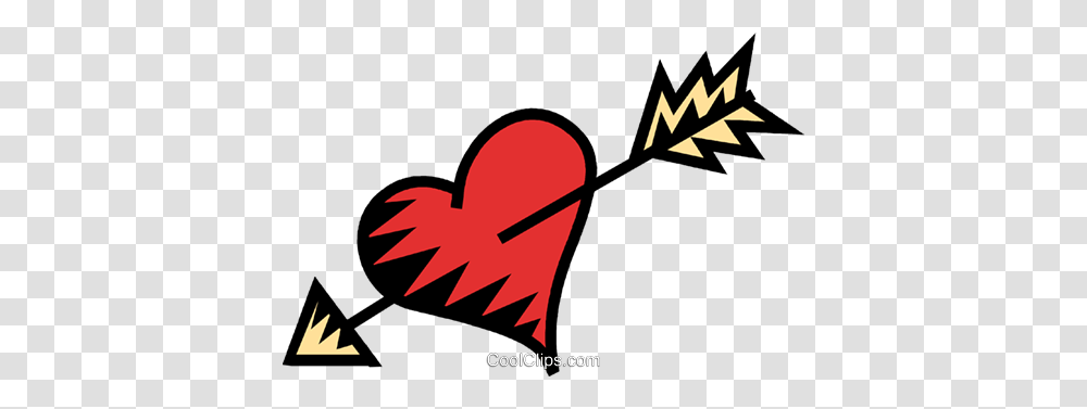 Heart With An Arrow Through It Royalty Free Vector Clip Art, Dynamite, Bomb, Weapon, Weaponry Transparent Png