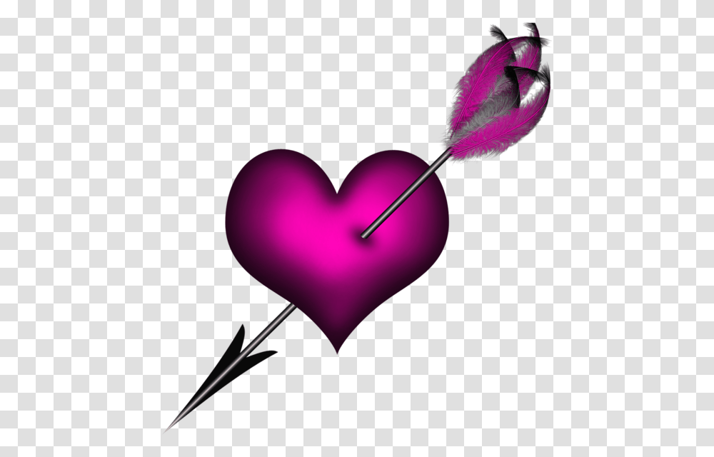 Heart With Arrow Clipart Cartoon Broken Heart, Pin Transparent Png