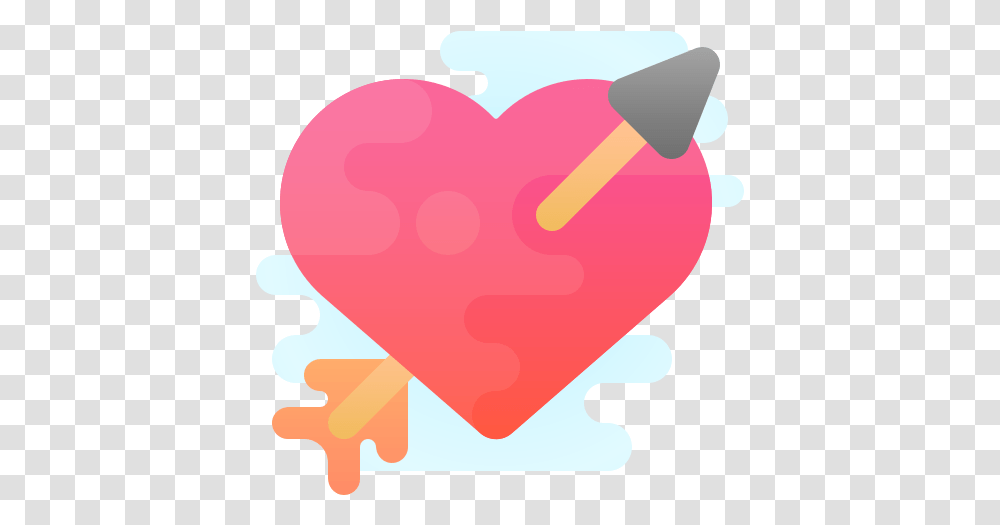 Heart With Arrow Icon Free Download And Vector Heart, Sweets, Food, Confectionery, Ice Pop Transparent Png