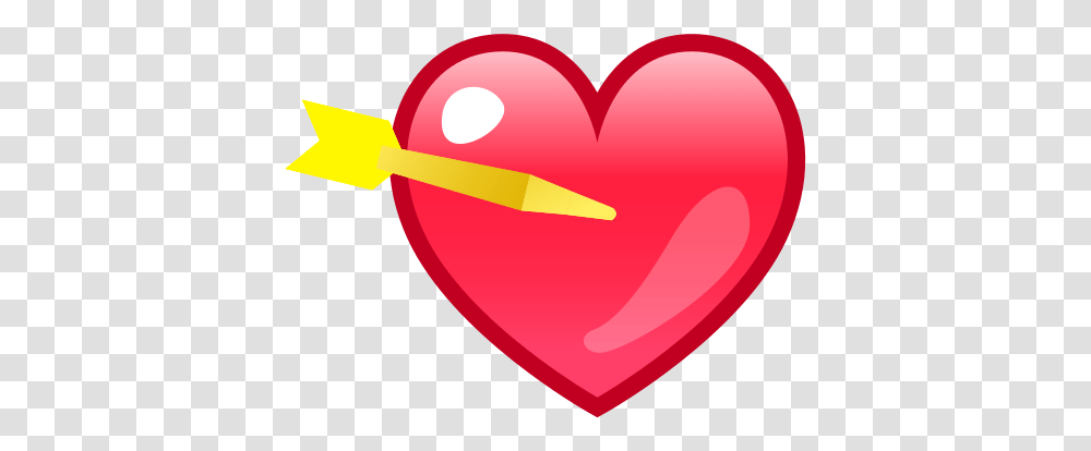 Heart With Arrow Id 12945 Emojicouk Emoji, Pillow, Cushion Transparent Png