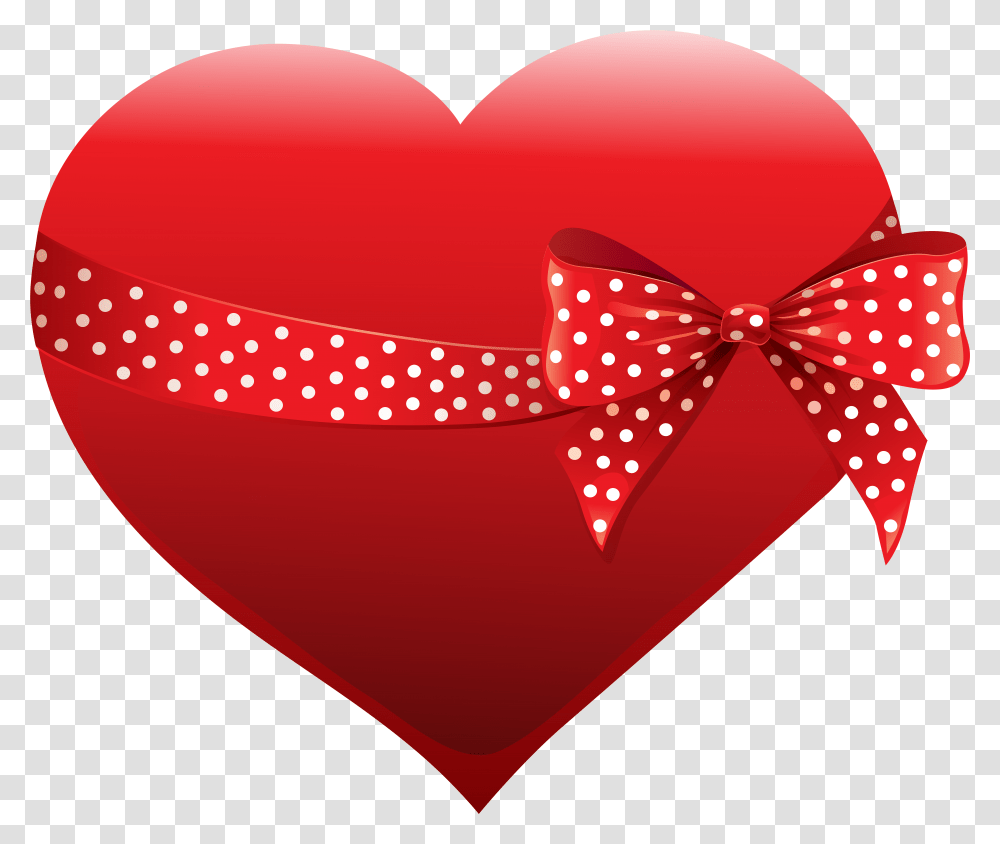 Heart With Bow Clip Art Image Red Background, Tie, Accessories, Accessory, Necktie Transparent Png