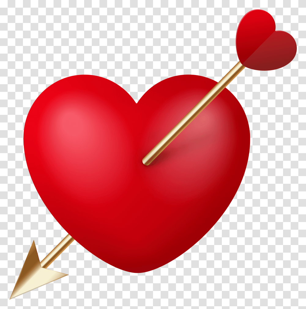 Heart With Cupid Arrow Clipart Clip Art Cupid Arrow, Balloon, Pin Transparent Png