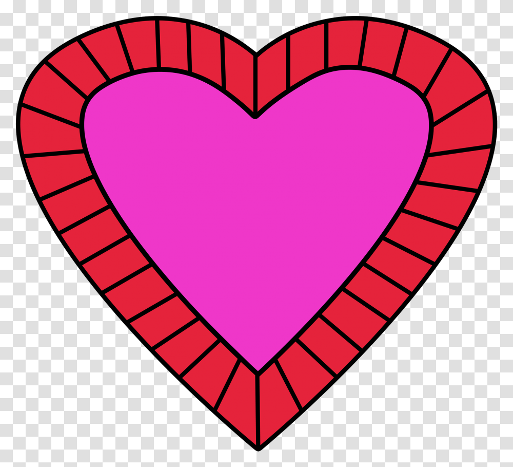 Heart With FaceNow Heart With Lined Border Heart, Rug Transparent Png