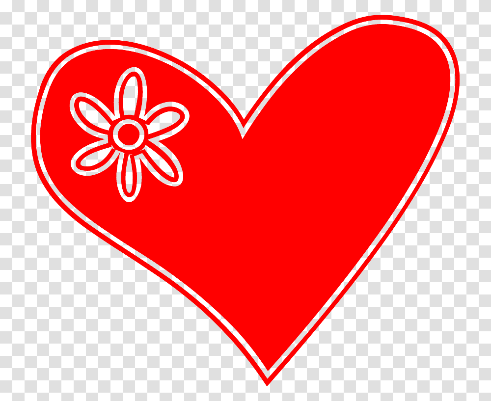 Heart With Flower In Love Clip Art Cuore, Label, Ketchup, Food Transparent Png
