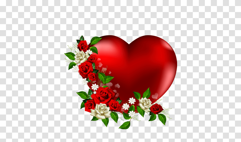 Heart With Flowers Love Heart Image Clipart, Floral Design, Pattern, Plant Transparent Png