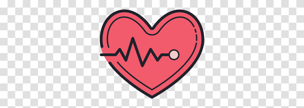 Heart With Pulse Icon Free Download And Vector Concepto De Ritmo Cardiaco Transparent Png