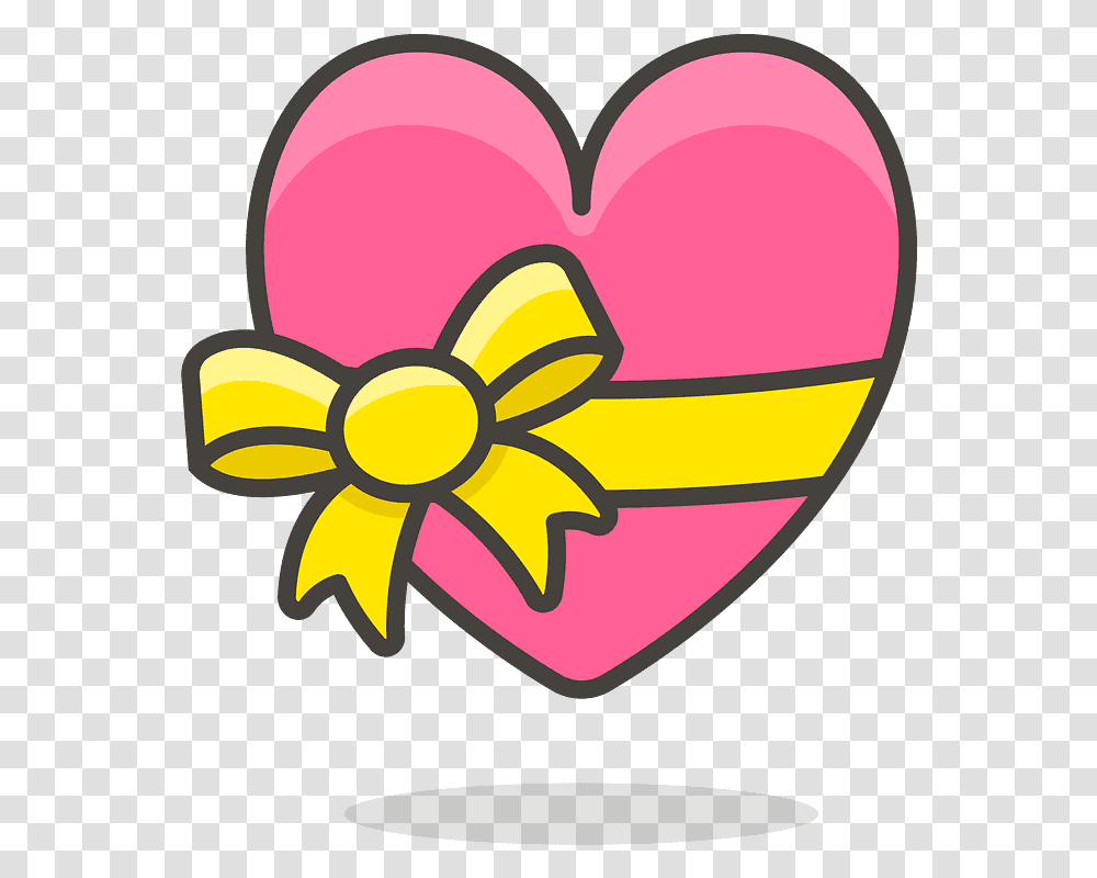 Heart With Ribbon Emoji Clipart Free Download Heart With Ribbon Vector Emoji, Dynamite, Bomb, Weapon, Weaponry Transparent Png