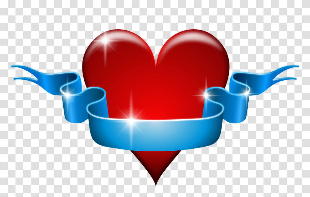 Heart With Ribbon Vector Transparent Png