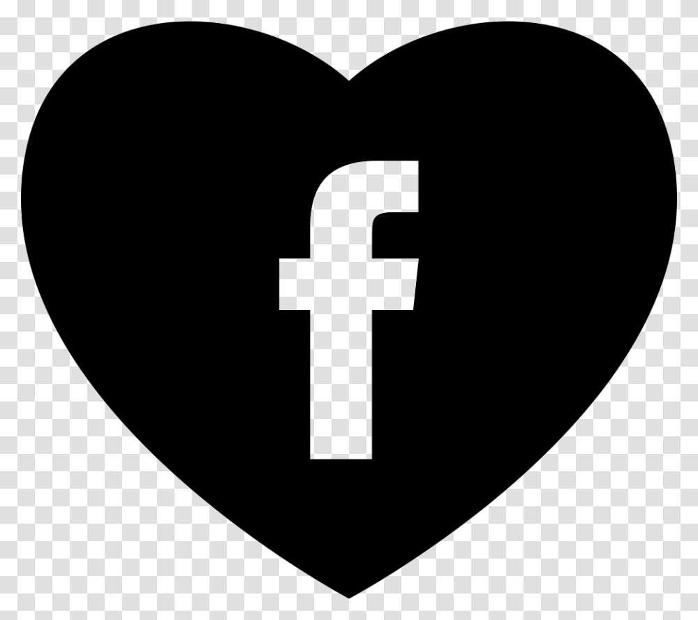 Heart With Social Media Facebook Logo Ville De Saint Etienne, Stencil, Plectrum, Hand Transparent Png