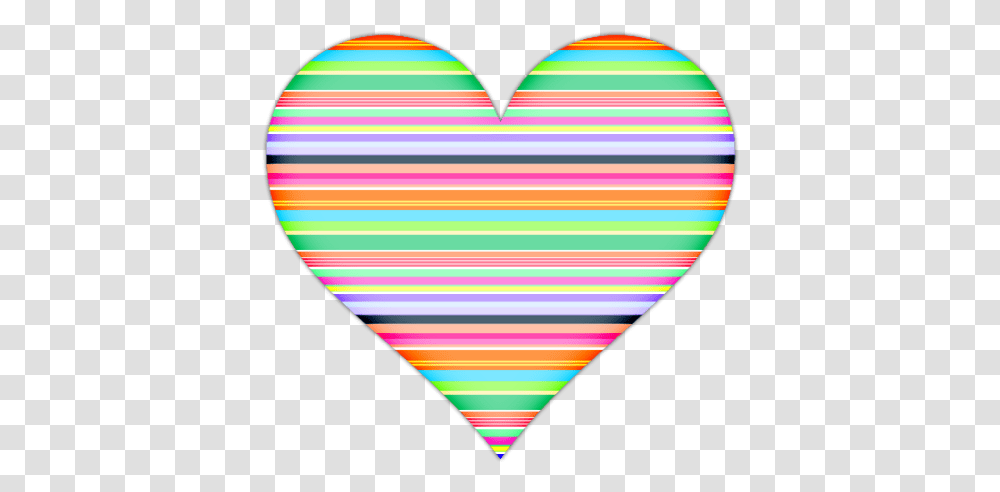 Heart With Thins Horizontal Stripes Icon Clipart Image Striped Hearts Clipart, Light, Balloon, Rug, Graphics Transparent Png