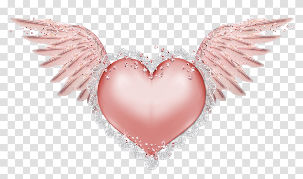 Heart With Wings B Heart Wings Angel Heart My Girly Transparent Png