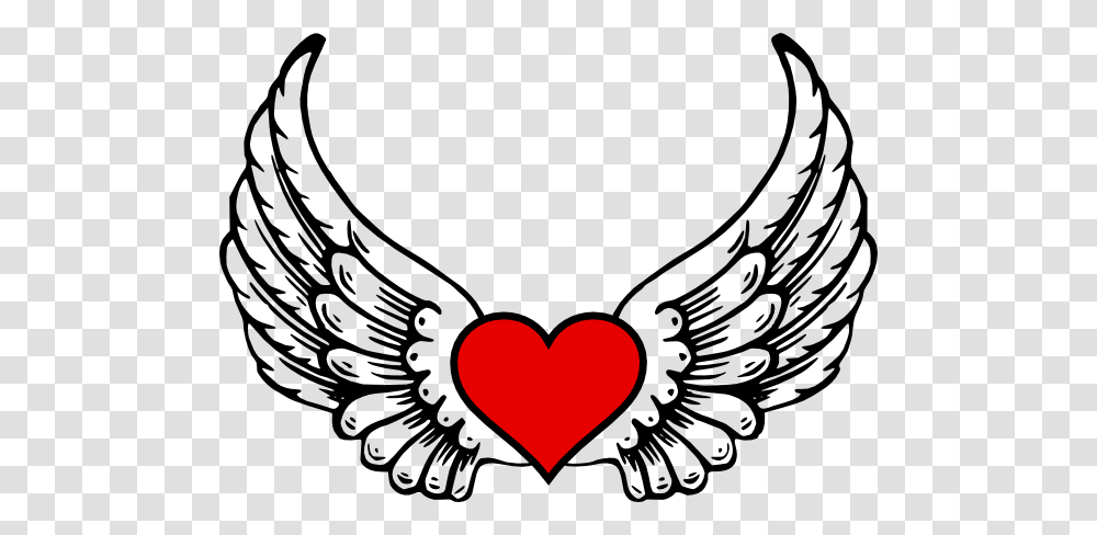Heart With Wings Clipart Group With Items, Emblem, Cupid Transparent Png