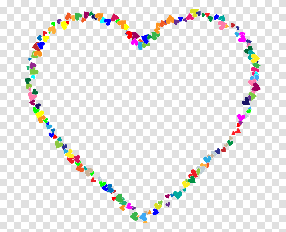 Heartartarea Frame Of Rainbow Hearts, Necklace, Jewelry, Accessories, Accessory Transparent Png
