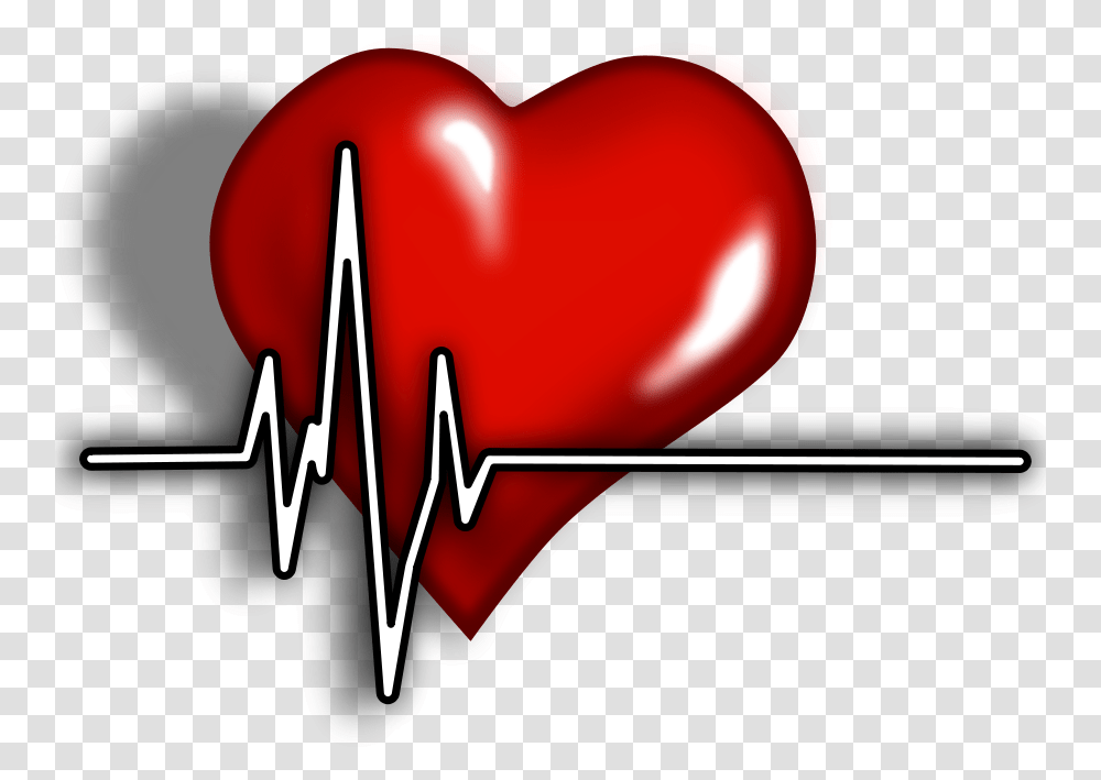 Heartbeat Clipart Lifeline Heart Medical Clip Art, Cushion Transparent Png
