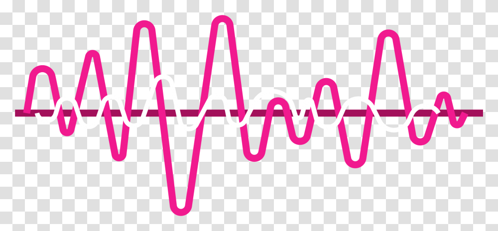 Heartbeat Lines Pink Sound Frequency Icon, Dynamite, Word, Alphabet Transparent Png