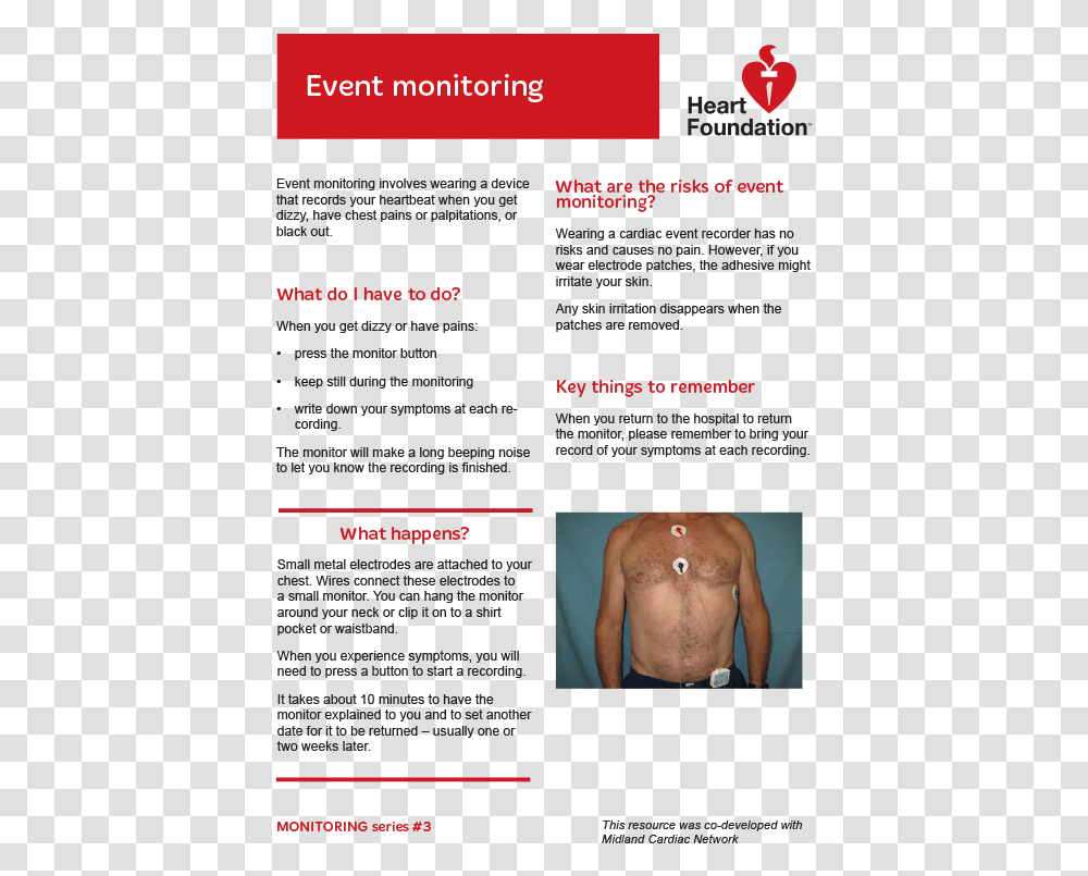 Heartbeat Monitor High Cholesterol Brochure, Person, Human, Advertisement Transparent Png