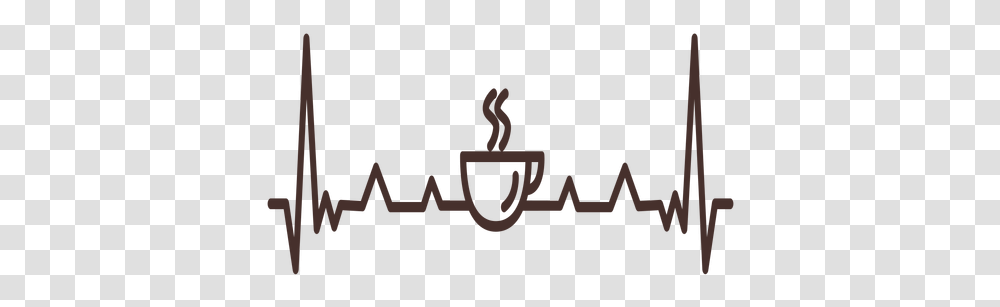 Heartbeat With Coffee Cup & Svg Vector File Coffee Heartbeat Svg Free, Logo, Symbol, Emblem, Text Transparent Png