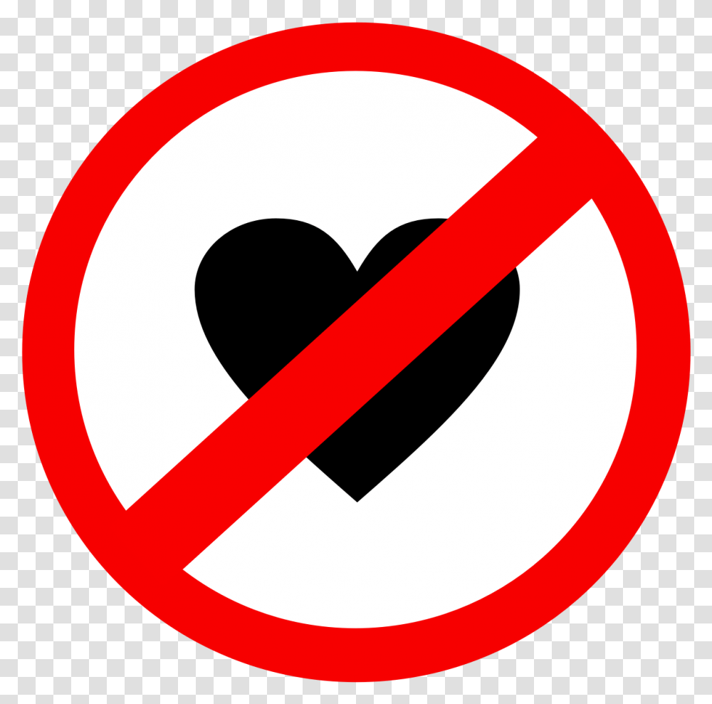 Heartbreak Emoji No Heart Icon, Symbol, Road Sign, Stopsign Transparent Png