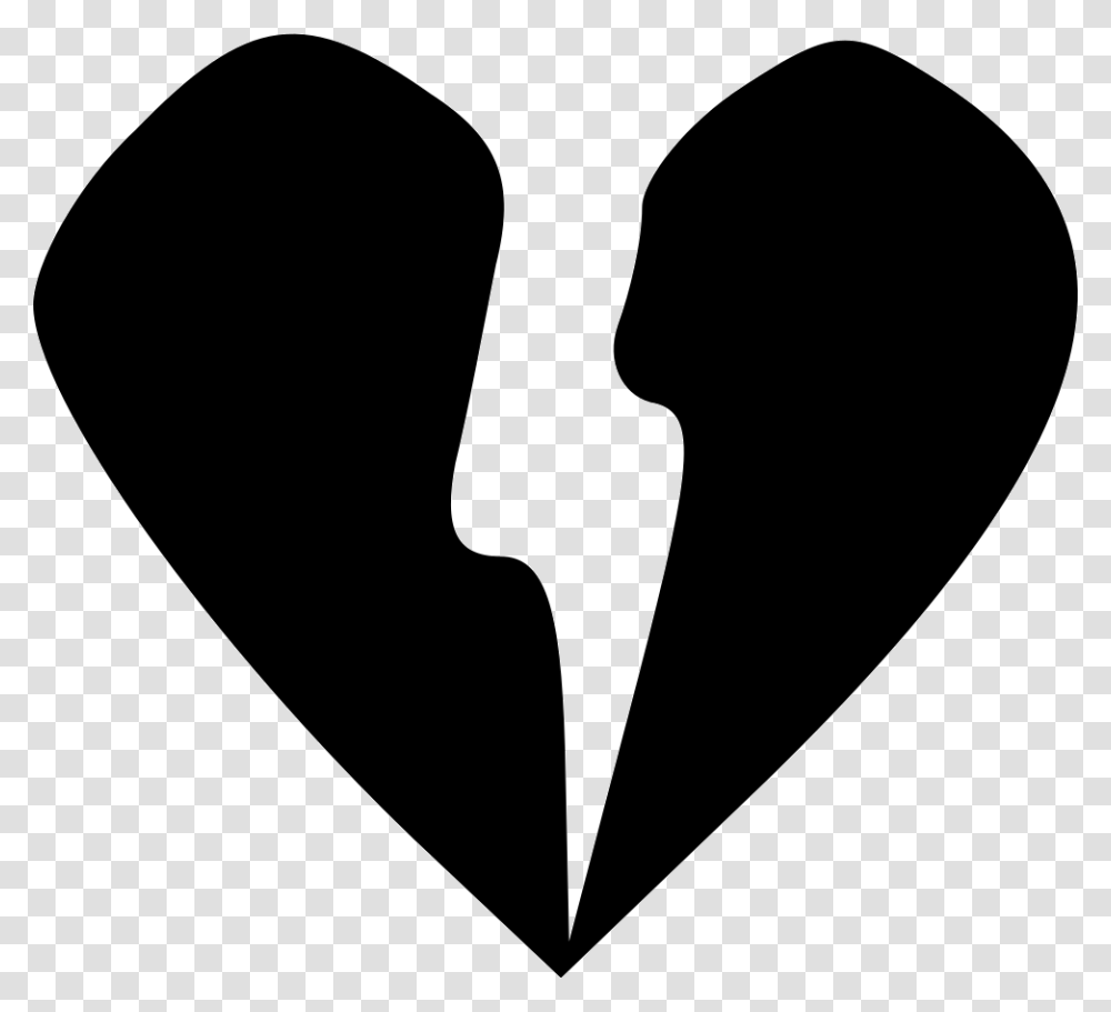 Heartbreak Icon Free Download, Stencil, Footprint, Mustache, Silhouette Transparent Png