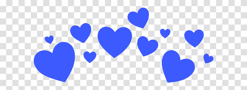 Heartcrown Heart Crown Blue Overlay Cute Pretty Billie Eilish, Pillow, Cushion, Mustache Transparent Png