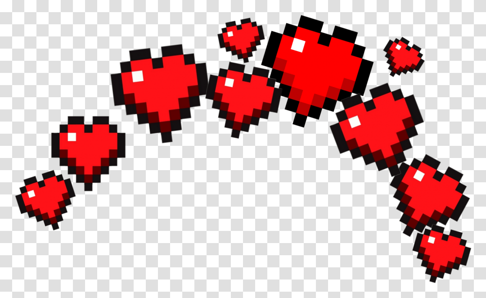 Heartcrown Heart Minecraft Sticker Minecraft Heart Crown, Pac Man Transparent Png