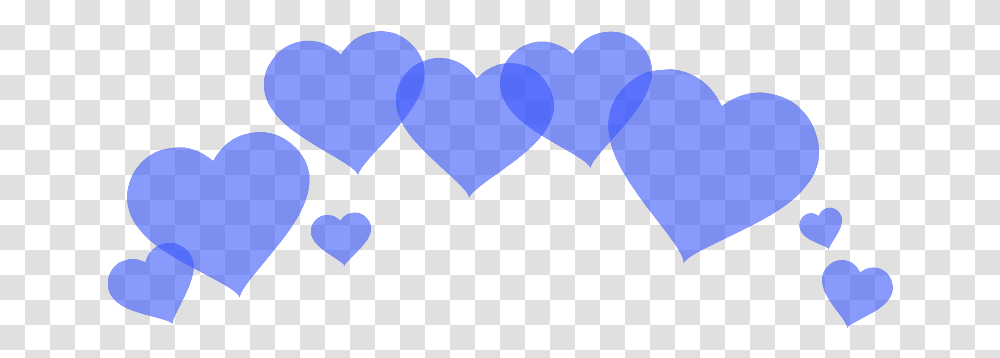 Heartcrown Hearts Blue Overlay Bts, Cushion, Batman Logo, Pillow Transparent Png