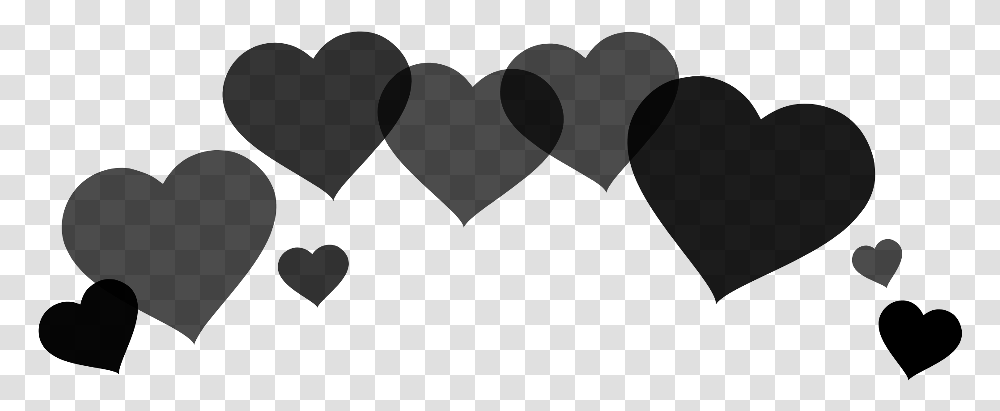 Heartcrown Hearts Crown Overlay Black Halloween Bts, Gray, World Of Warcraft Transparent Png