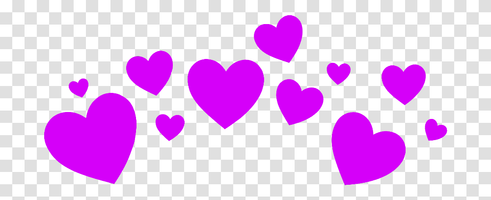 Heartcrown Hearts Purple Overlay Cute Billie Eilish, Cushion, Pillow Transparent Png