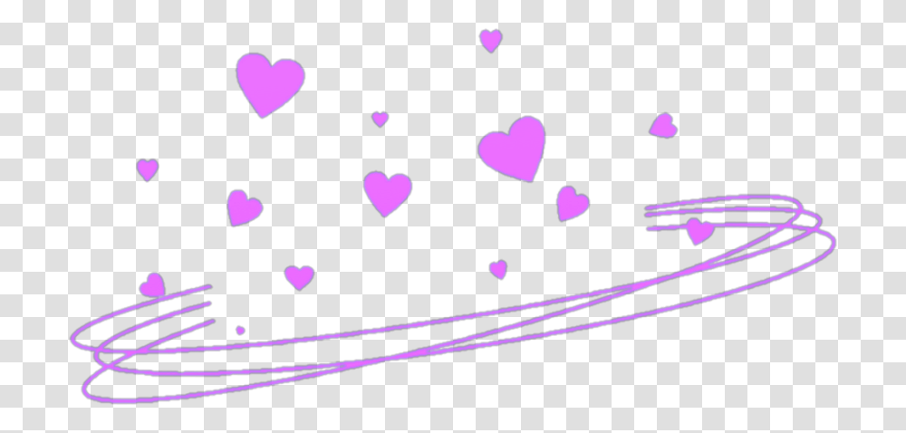 Heartcrown Purple Effects Hearts Crown Pink Spiral Blue Heart Crown, Light, Laser Transparent Png