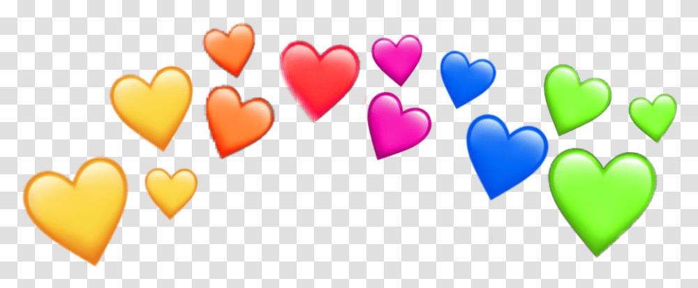 Heartcrown Rainbow Heart Crown Herzenkrone Regenbogen Rainbow Heart Emoji Crown, Light, Dating, Graphics Transparent Png