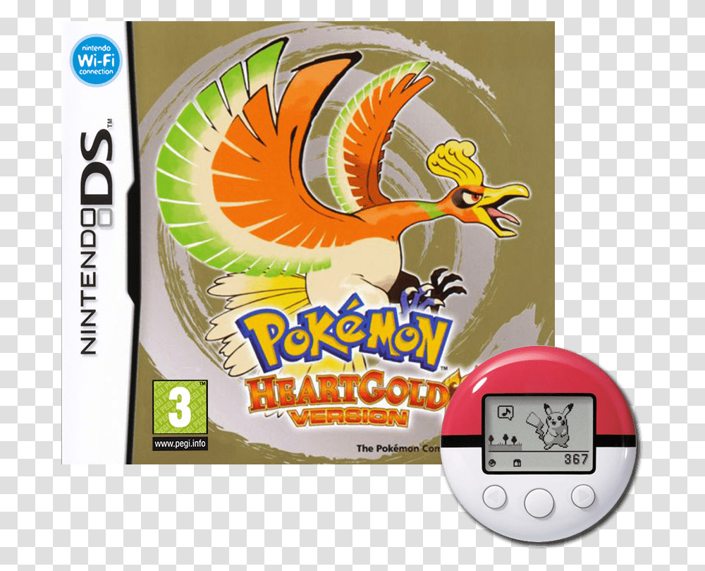Heartgold Version With Pokewalker Pwned, Plant, Poster, Advertisement, Bird Transparent Png