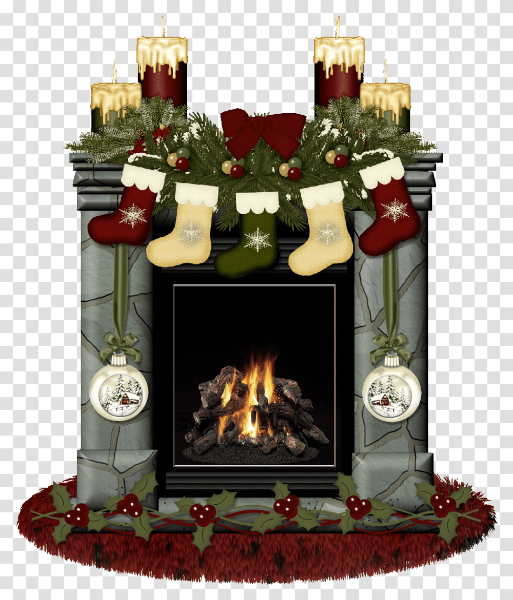 Hearth, Fireplace, Indoors, Interior Design, Christmas Stocking Transparent Png