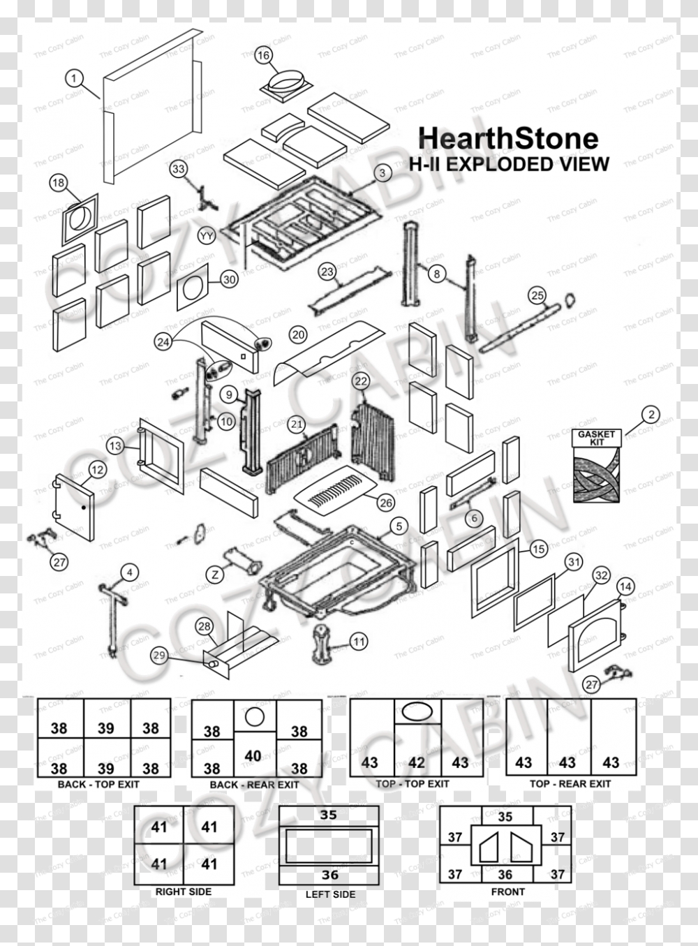 Hearthstone 2 Wood Stove Parts, Diagram, Plan, Plot, Floor Plan Transparent Png