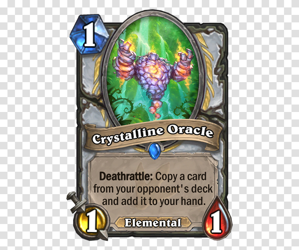 Hearthstone Card Crystalline Oracle Hearthstone, Plant, Food, Water, Fruit Transparent Png
