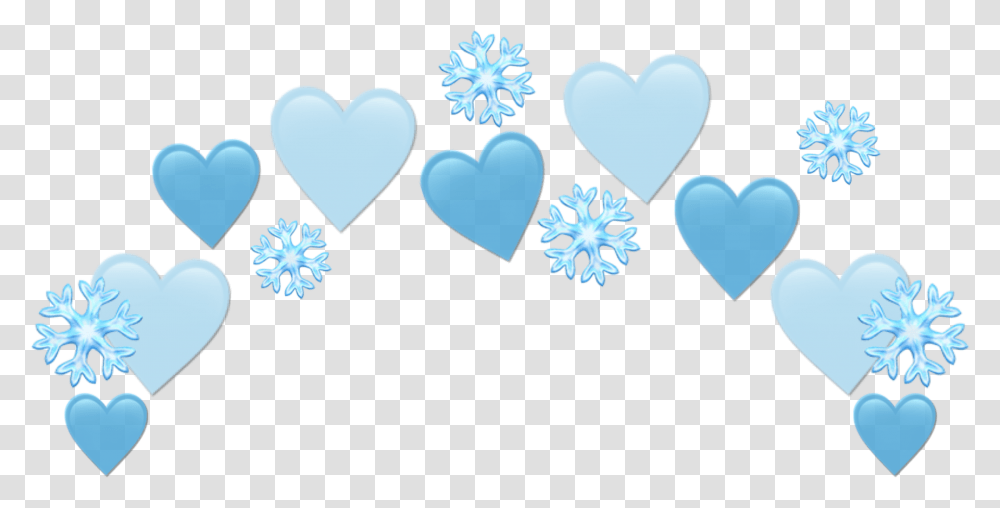 Heartjoon Blue Heartcrown Heart Crown Emojicrown Heart, Pillow, Cushion, Rug Transparent Png