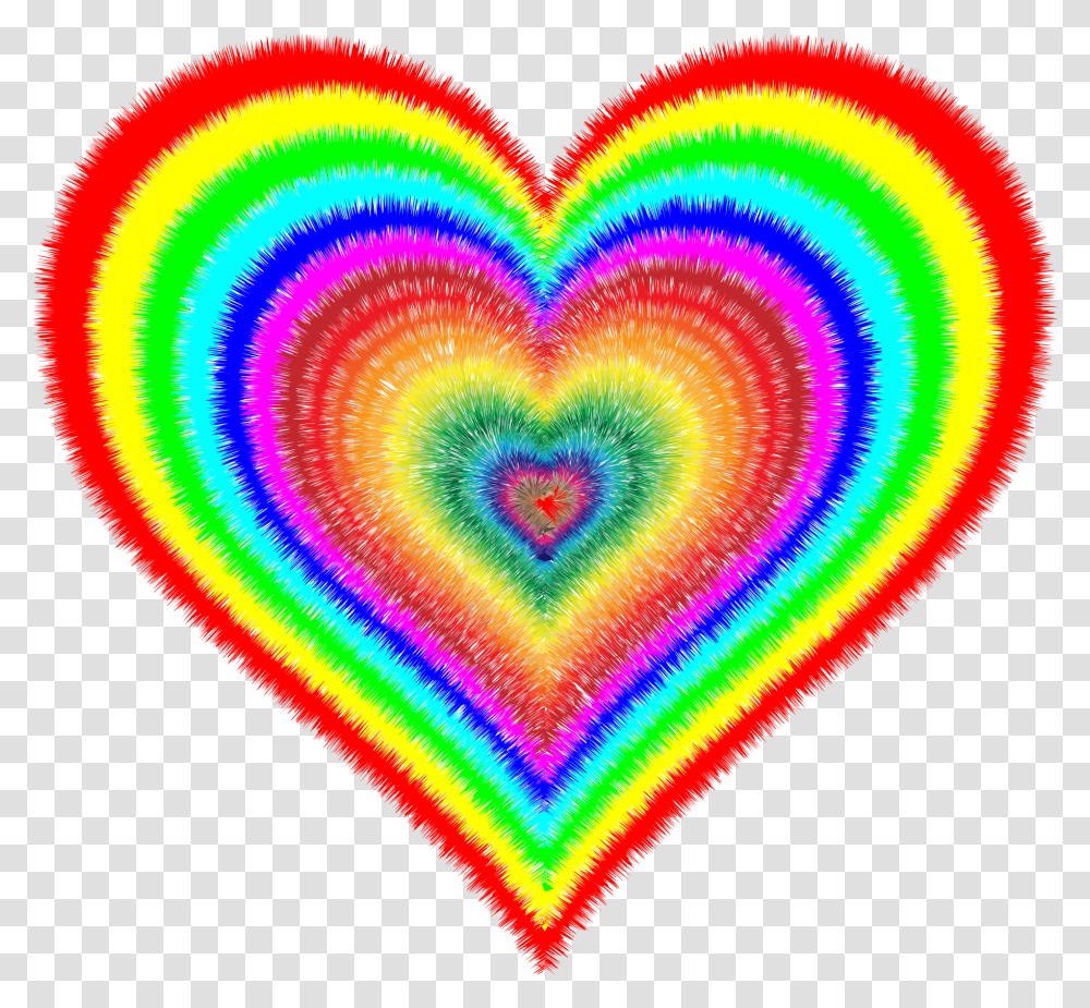 Heartlinecircle Rainbow In A Heart, Rug, Light, Dye Transparent Png