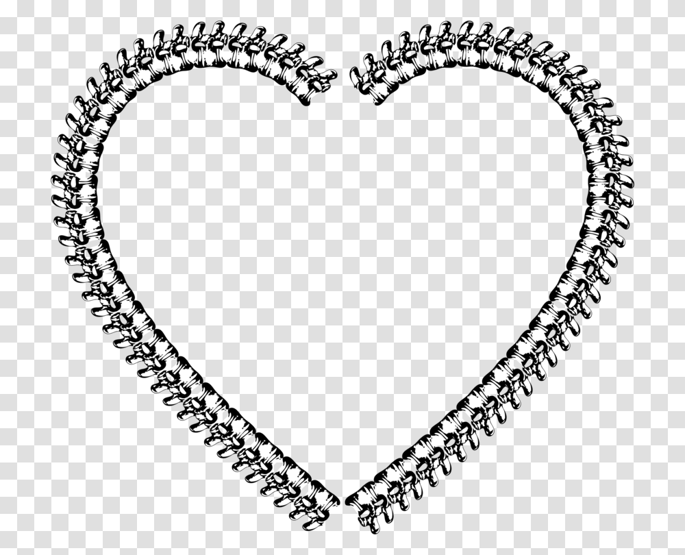 Heartlovechain Zipper Heart, Bracelet, Jewelry, Accessories Transparent Png