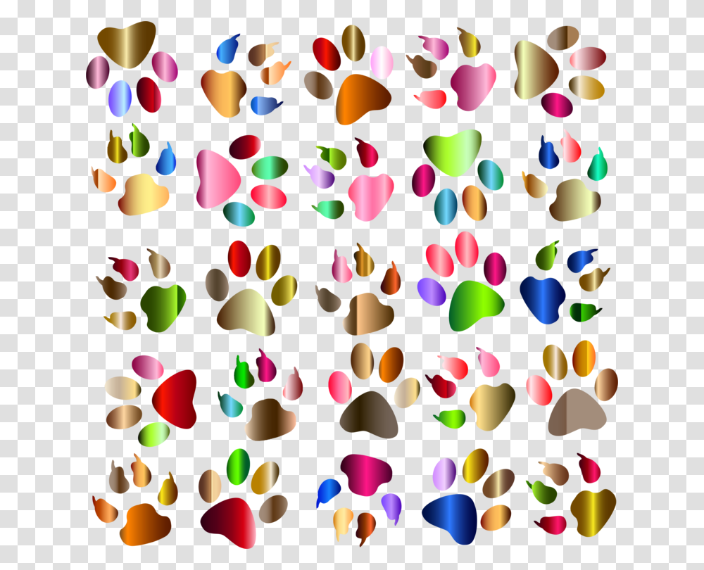 Heartpetalpaw Dog Footprints, Confetti, Paper, Balloon, Sprinkles Transparent Png