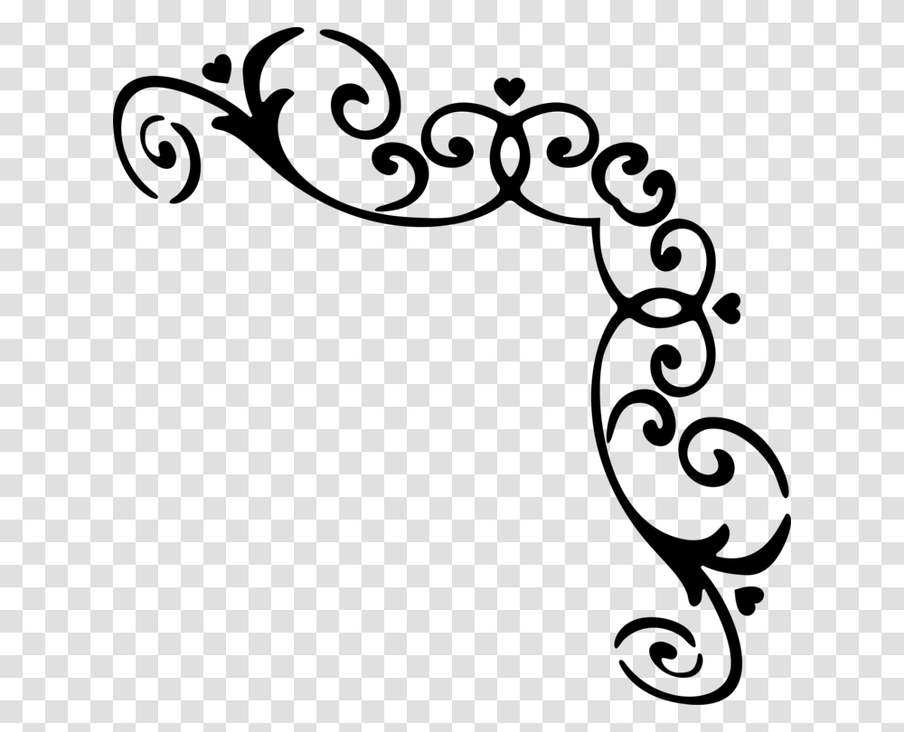 Heartplantline Art Hearts Ornamental Frame, Gray, World Of Warcraft Transparent Png