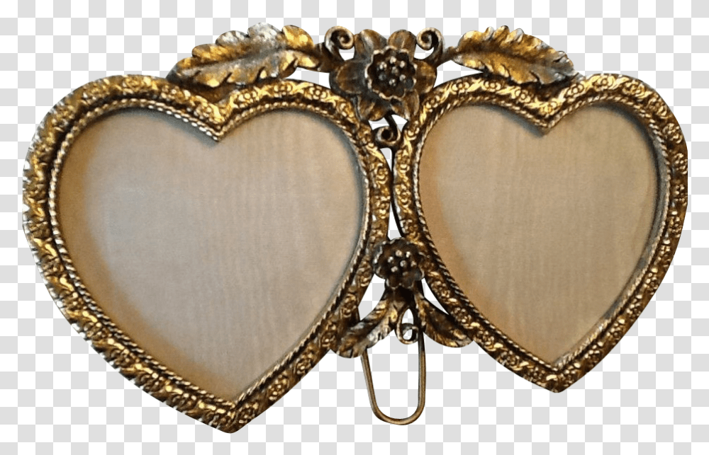 Hearts Afire Heart Photo Frame Hd, Buckle, Bronze, Necklace, Jewelry Transparent Png