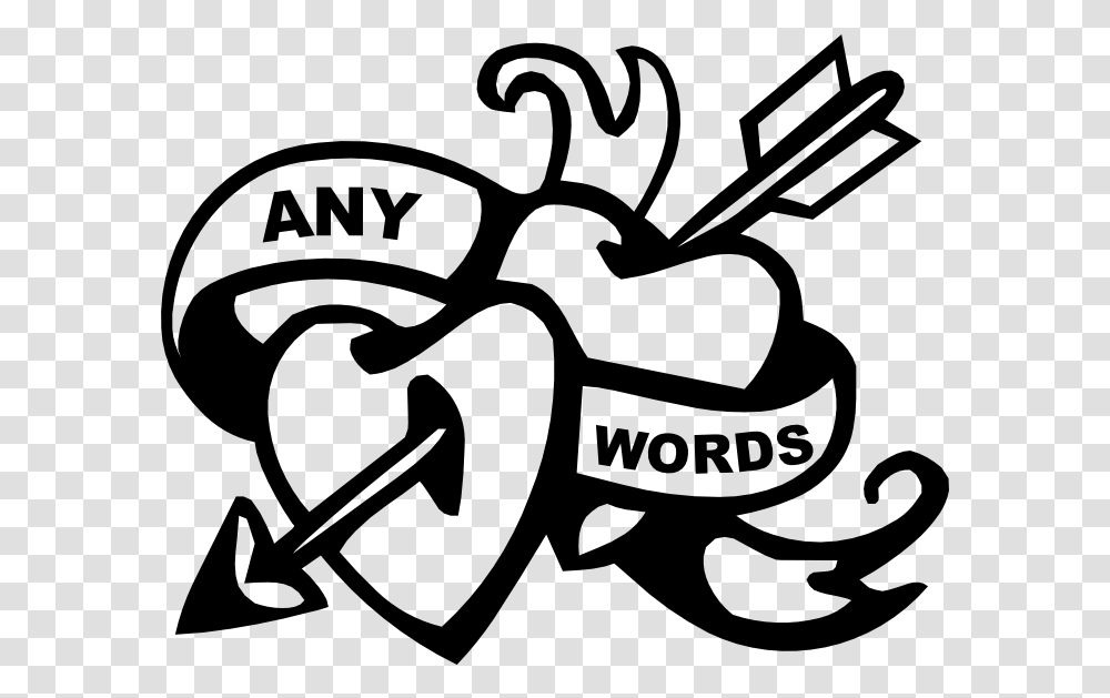 Hearts Arrow And Banner Love Symbol For Drawing, Gray, World Of Warcraft Transparent Png