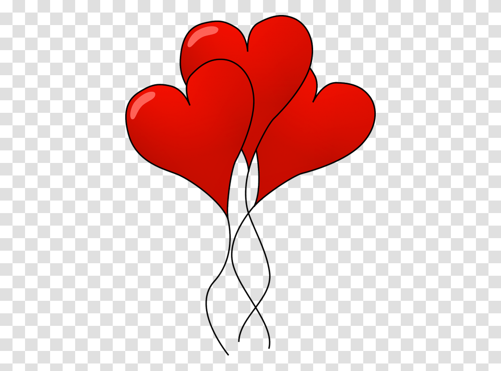 Hearts Balloons Red Heart Shaped Balloons Clipart Transparent Png