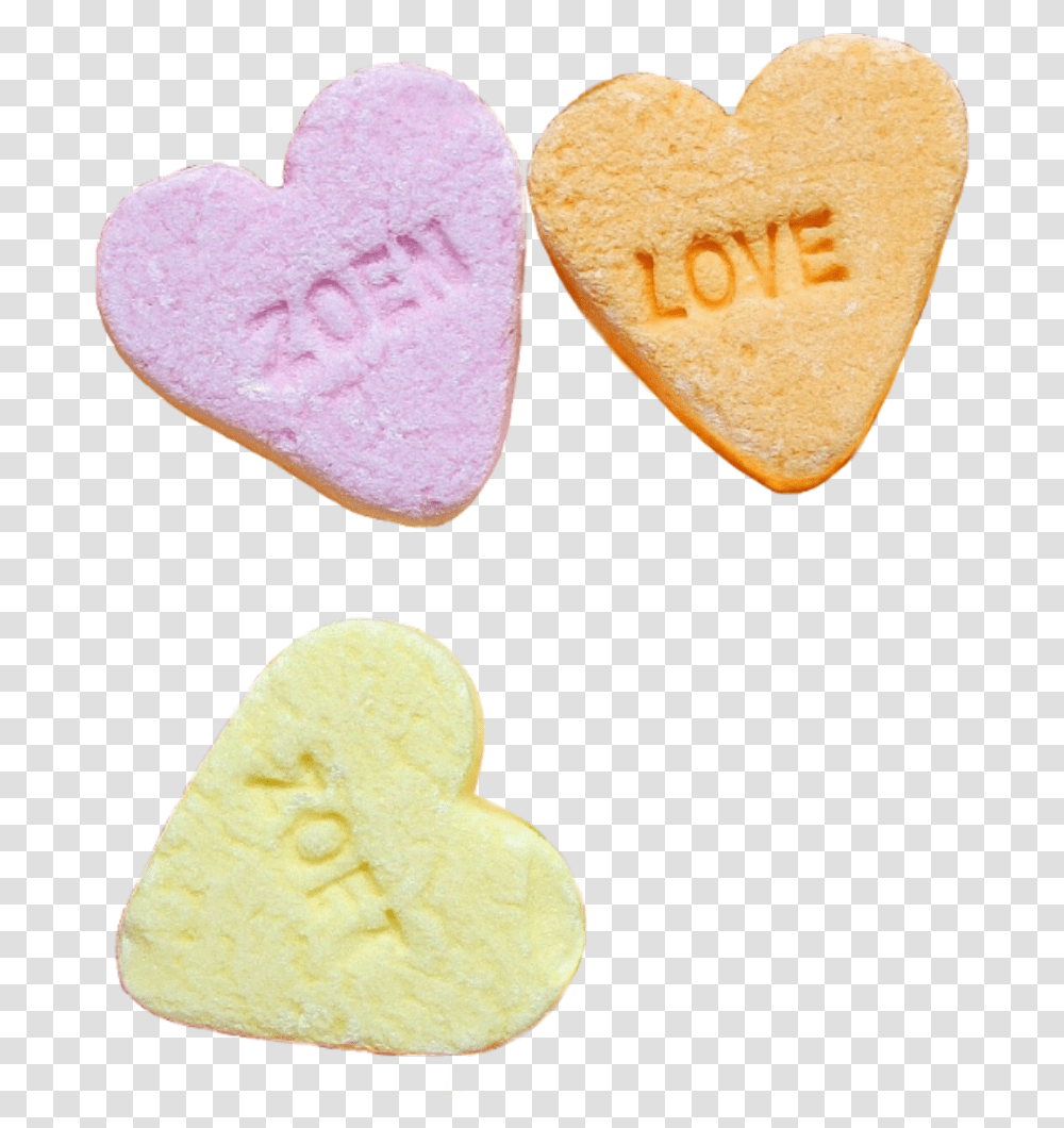 Hearts Candy Candyhearts Love Three Cutout Sweets Food Heart, Confectionery, Plectrum, Bread Transparent Png