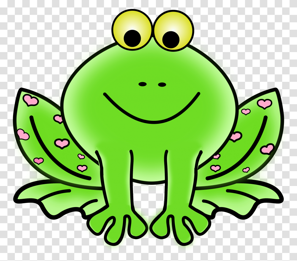 Hearts Clipart Bird, Frog, Amphibian, Wildlife, Animal Transparent Png