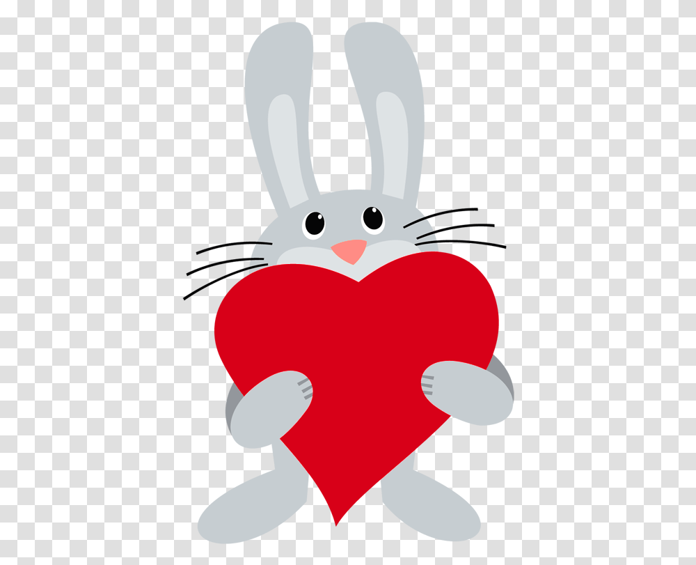 Hearts Clipart Cartoon Heart Bunny Transparent Png