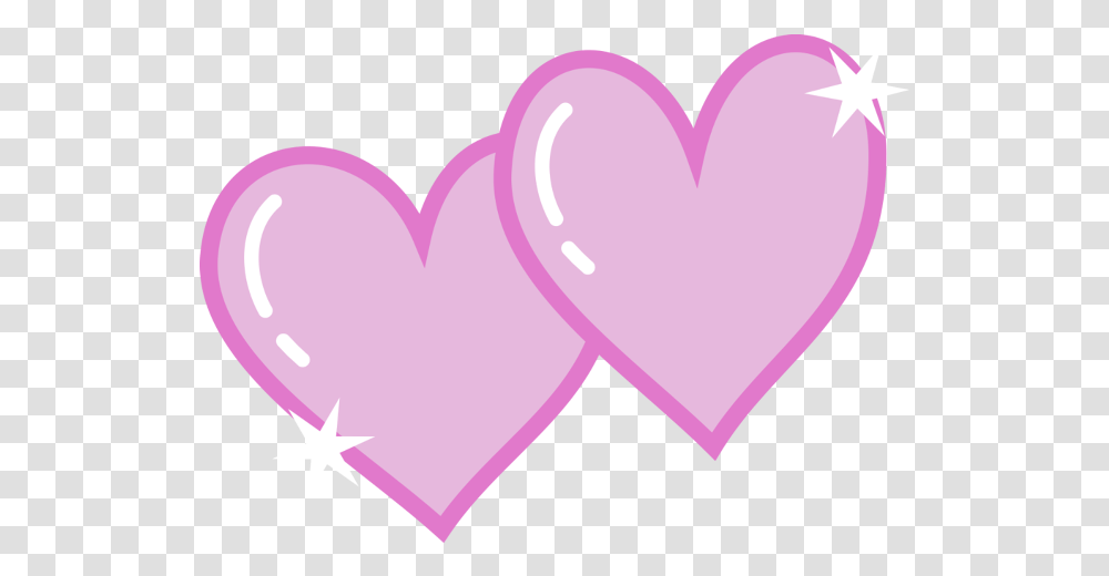 Hearts Clipart Double Heart Pencil And In Color My Little Pony Cutie Mark Heart, Purple, Cushion, Sweets, Food Transparent Png