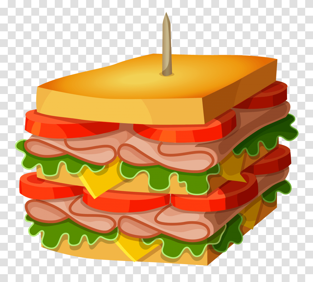 Hearts Clipart Food, Burger, Sandwich, Bread, Painting Transparent Png