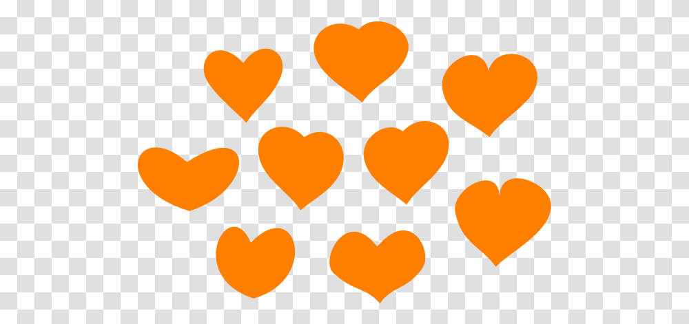 Hearts Clipart Orange Heart Orange Icon, Symbol, Batman Logo Transparent Png